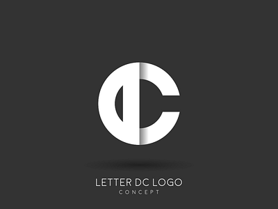 DC branding dclogo design flat identity lettering logo minimal simple typography vector