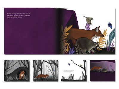 Path of the Butterfly animals childrens book design illustration nature