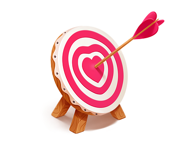 The Aim Of Cupid arrow bow cupid gift happiness joy love valentines day