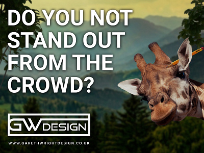 DO YOU NOT STAND OUT FROM THE CROWD? art branding branding design design designer designer logo designs dribbble graphicdesign image logo photomanipulation photoshop photoshop art print designer typography vector