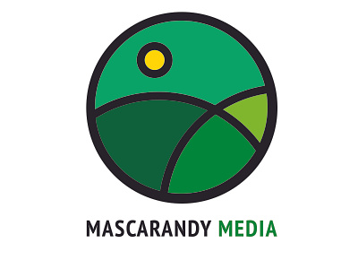 Mascarandy Media Logo books branding branding design design image logo mascarandy media musing news outdoors vector writing yorkshire