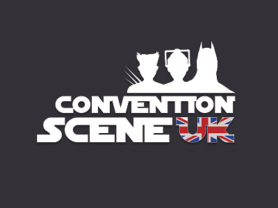Convention Scene UK - Logo branding branding design comic art convention dc design geek horror illustration image logo marvel movies scene science fiction tv uk united kingdom vector