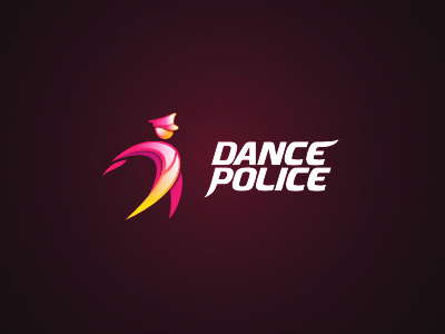 Dance Police dance logo pink police unused