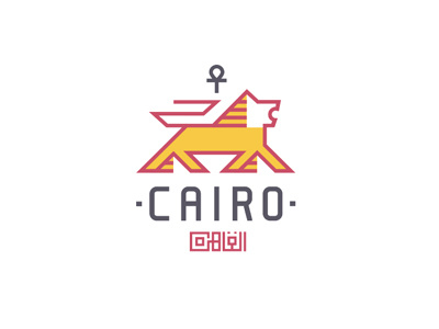 Cairo beer cairo lion logo pyramide