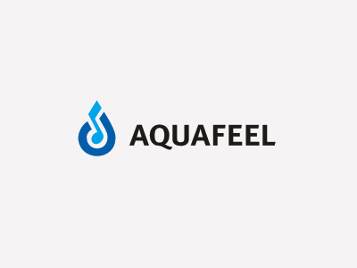 Aqua aqua drop feel logo note