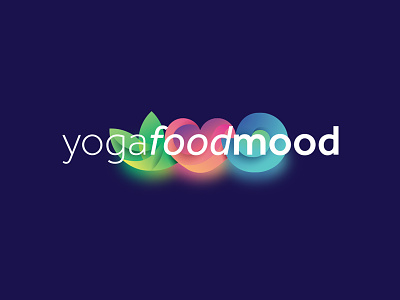 Yoga – Food – Mood icon illustration letter logo typography