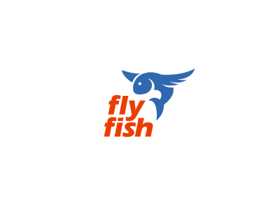 Fly fish fly food logo meat perfetto