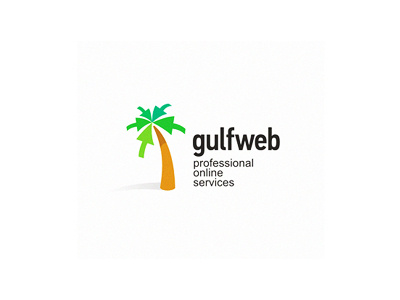 Gulfweb gulf internet logo palm service web