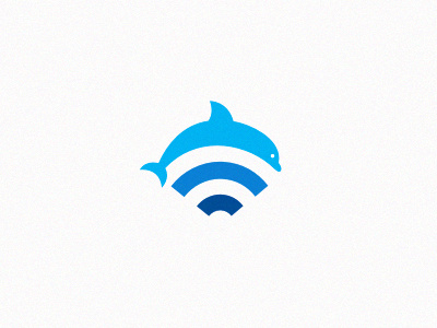 Dolphin Wi Fi dolphin dream fish freedom logo network ocean unused wi fi wild