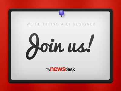 We're hiring a UI designer