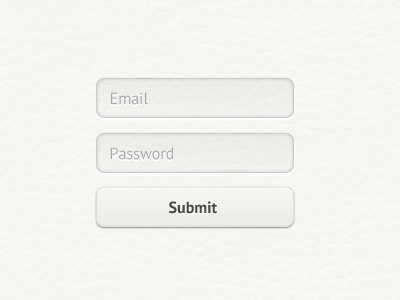 TextCloud Form button clean email form input paper password submit textcloud white