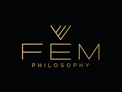LOGO FEM PHILOSOFY brand design corporate identity logo luxury logo