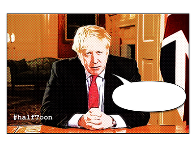 Boris boris johnson gangbusters halftoon prime minister uk