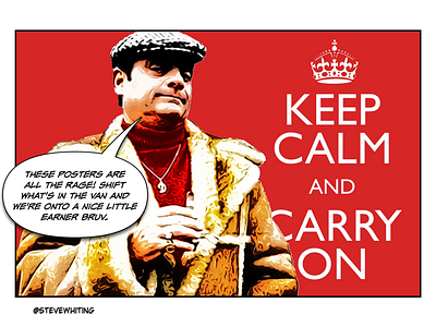 Derek carry on cushty del boy earner halftoon keep calm meme millionaire on trend only fools and horses plonker poster trader trading trotter