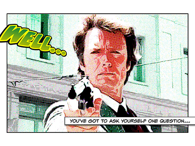 Harry clint eastwood dirty harry halftoon lucky magnum movie punk star