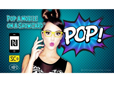 Charlotte art comic contactless digital print generation mobile nfc personalisation pop showcard