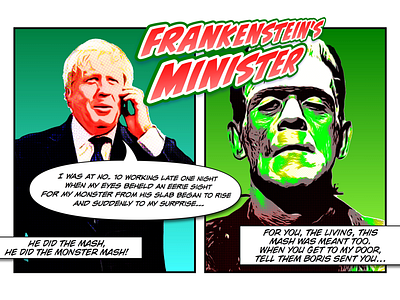 Monster boris frankenstein government graveyard mash minister monster smash uk