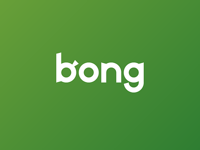 Bong bong branding design logo typography vector weed