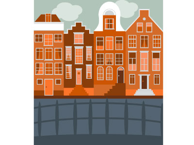 Amsterdam amsterdam cities city flat flat design illustration illustrator