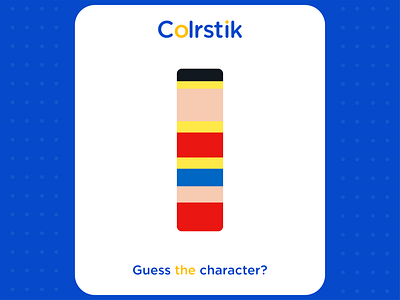 Guess the Character? bigun cartoon character colorful colrstik design dribbble flat illustration minimal vectorart