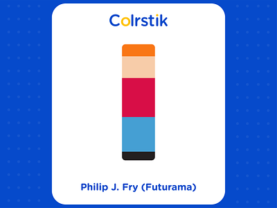 Philip J.Fry (Futurama) animation bigun cartoon cartoon character character colrstik design dribbble flat futurama illustration minimal series