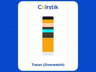 Tracer (Overwatch) animation bigun character colrstik design dribbble flat game game character illustration minimal overwatch tracer