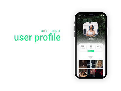 Daily UI Design Challenge #006 - User Profile 006 challenge daily daily 100 challenge dailyui design ui user interface user profile