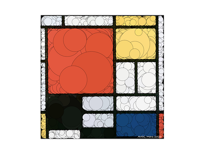 Piet Mondrian, Mars 2020 abstract algorithm art artlovers artwork bubbles design geometric art geometric design geometric illustration modernart mondrian mondrianism mondrianizm
