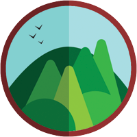 "Lay Of The Land" badge badge badges edtech education games illustration
