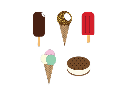 Sweets food icon minimalist design vector