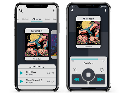 Music Player iOS UI Design app design ios ios app ios app design mobile ui mobileappdesign music app music player quick project uidesign