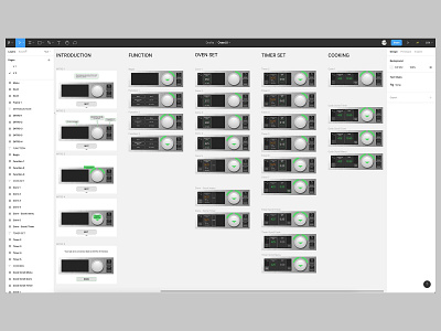 Oven User Interface - Figma View appliancedesign applianceui figmadesign figmaprototype industrialdesign physicaluserinterface uidesign userinterface