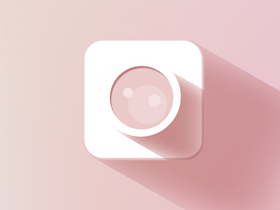 Flat Icon camera app flat icon ios mobile