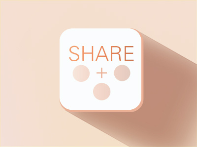 Flat Icon Share app flat icon ios mobile