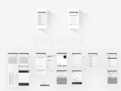Wireframe gif app ios mobile wireframe
