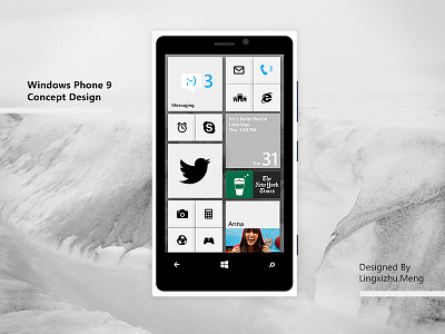 Windows Phone 9 concept design