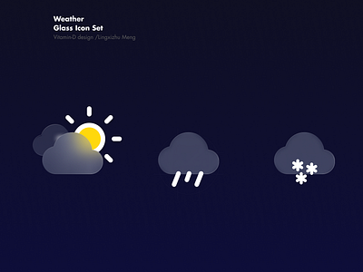 Weather Glass Icon Set