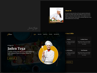 Restauranteur Portfolio Website ui designer userexperience ui ux uiux adobexd sketchapp ui ux uiux uxdesign uidesign ui uxdesign webdesign uidesign uiux uxdesign adobexd