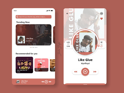 Music App ui ux uiux adobexd sketchapp