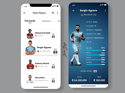 Soccer App UI