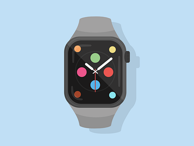 AppleWatchSeries4 design illustration vector