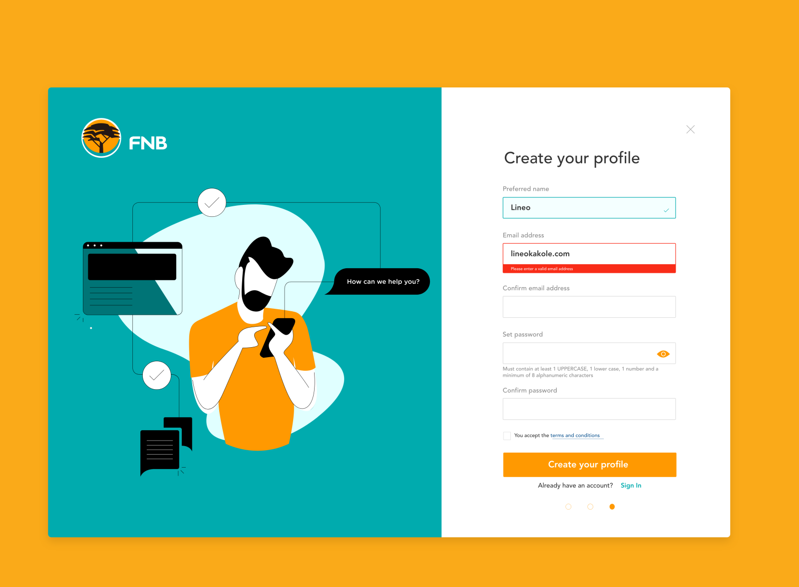 Bank Sign Up Form Concept By Lineo Kakole On Dribbble Bank Sign Up Form Concept By Lineo Kakole On Dribbble