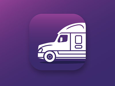 Prime, Inc Trucking Mobile Icon android icon app icon illustration ios icon mobile icon primeinc primetrucking purple gradient springfield missouri truck trucking