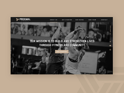 Proximal Strength Landing Page branding crossfit design fitness graphic design landing page web design website development
