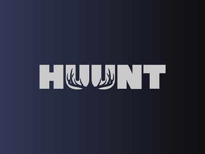 HUUNT Logo branding logo design deer design illustration outdoors vector