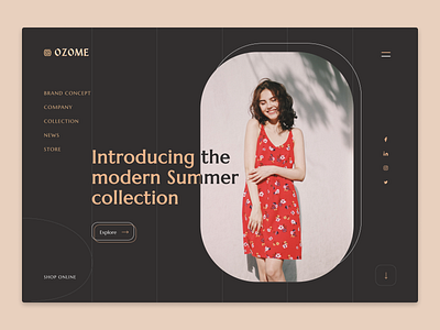 OZOME - Fashion Website Design