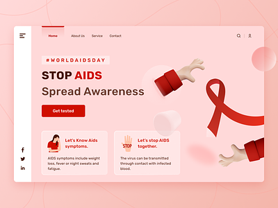 World AIDS Day - Landing Page Concept