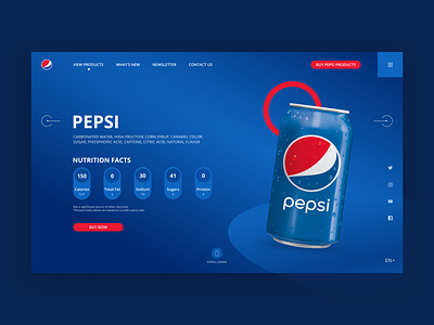Pepsi Website Design Concept