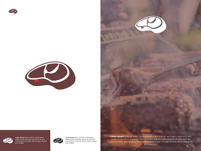 Book Steak Logo Concept