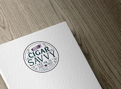 Cigar Savvy Premium Tobaccos artist branding cigarette cigars design flat freelance graphic design graphicdesign illustrator logo logodesign typography vector